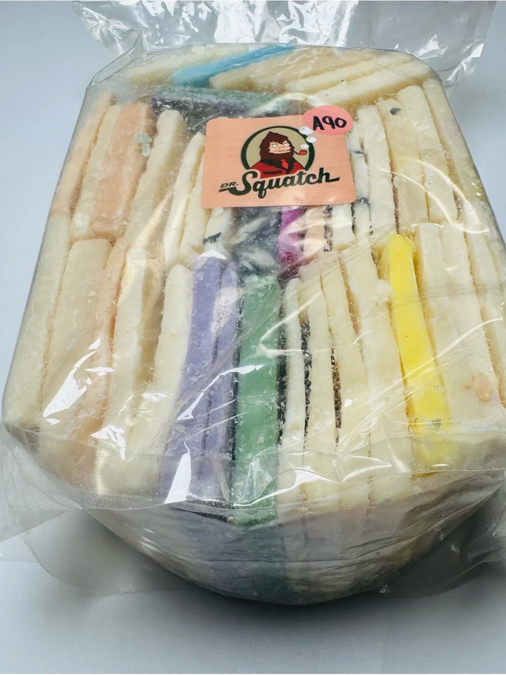 Dr. Squatch Mixed Soap Scraps End Pieces Variety Bag Assorted Scents & Colors